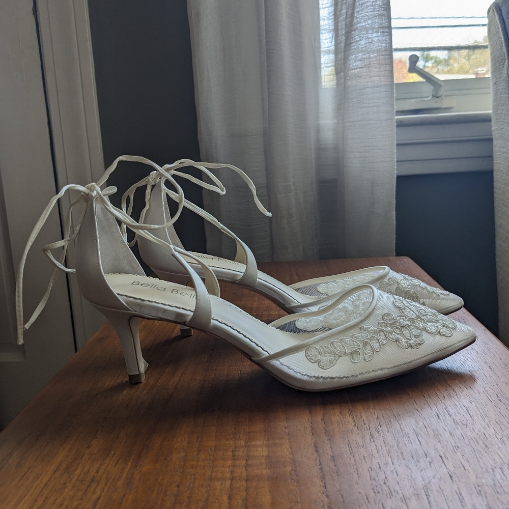 Bella Belle Amelia wedding shoes in ivory, size 10